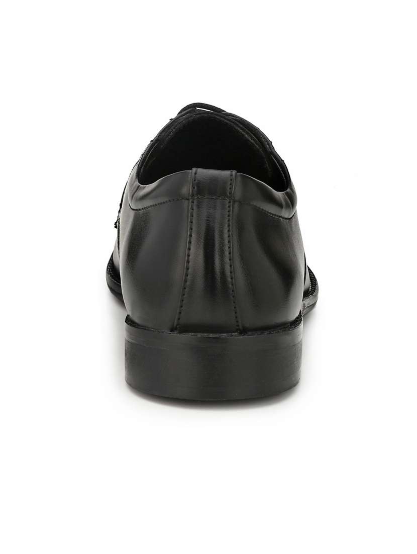 black solid formal shoes - 19191013 -  Standard Image - 4