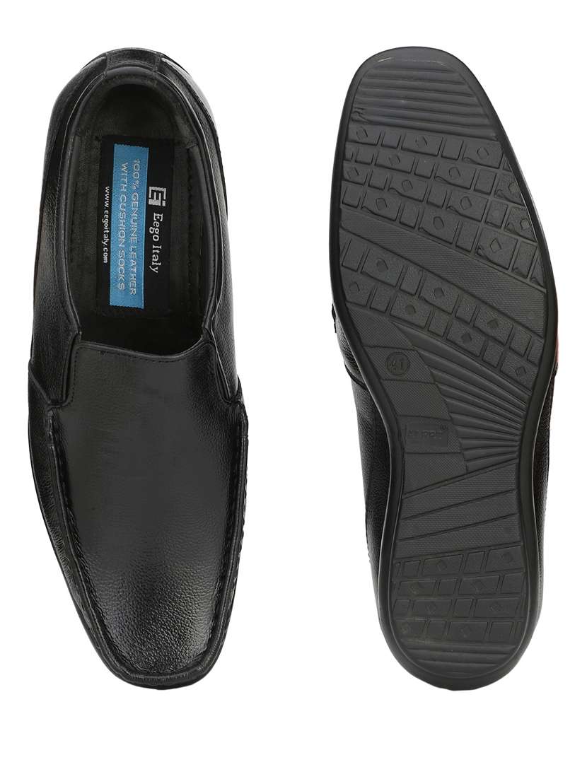 black solid formal shoes - 19191013 -  Standard Image - 6