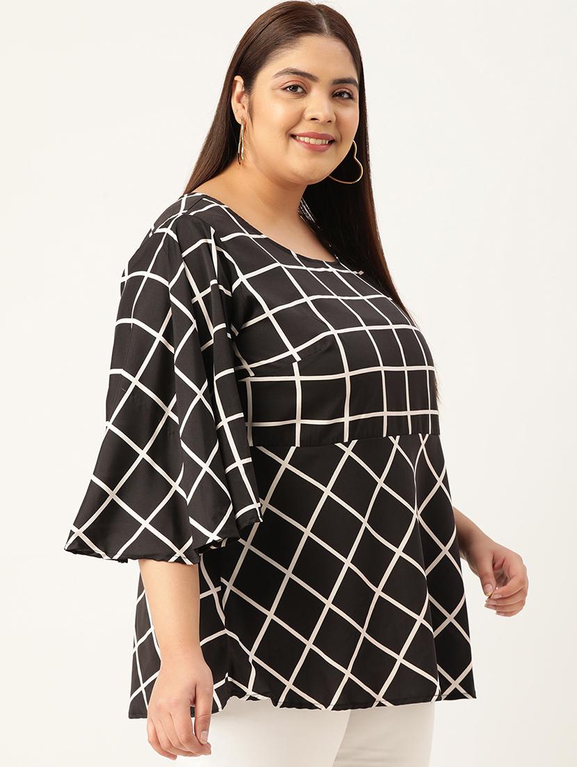 women's straight round neck top - 19196129 -  Standard Image - 1