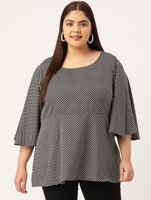 women's a line round neck top - 19196134 -  Standard Image - 0