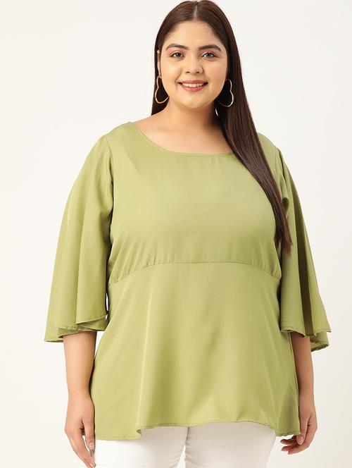 women's straight round neck top - 19196137 -  Standard Image - 0