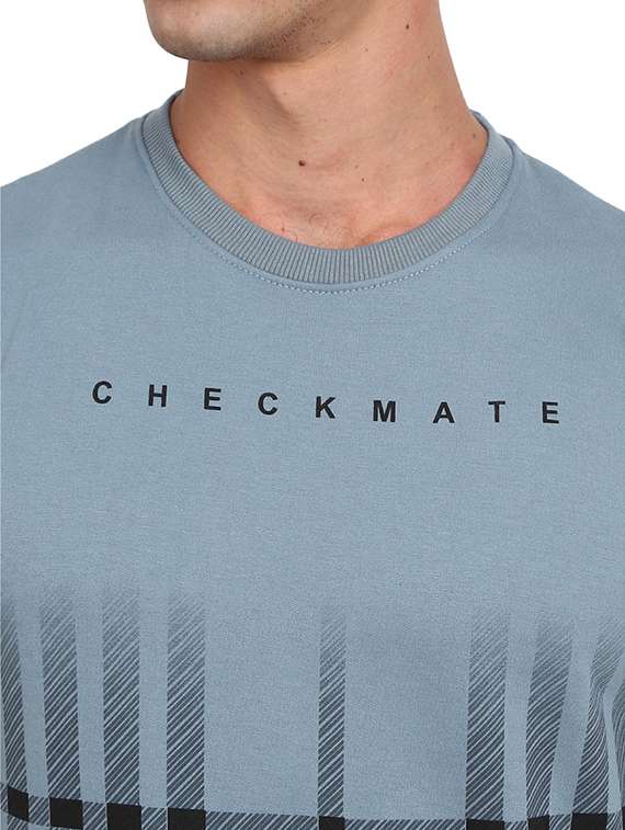 mens front print sweatshirt - 19196399 - Standard Image - 4