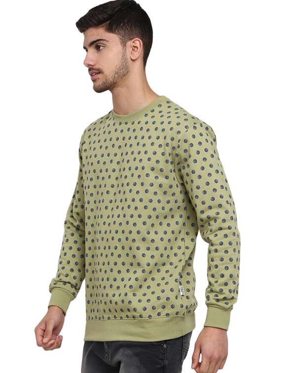 men all over print long sleeve regular fit sweatshirt - 19196442 -  Standard Image - 1