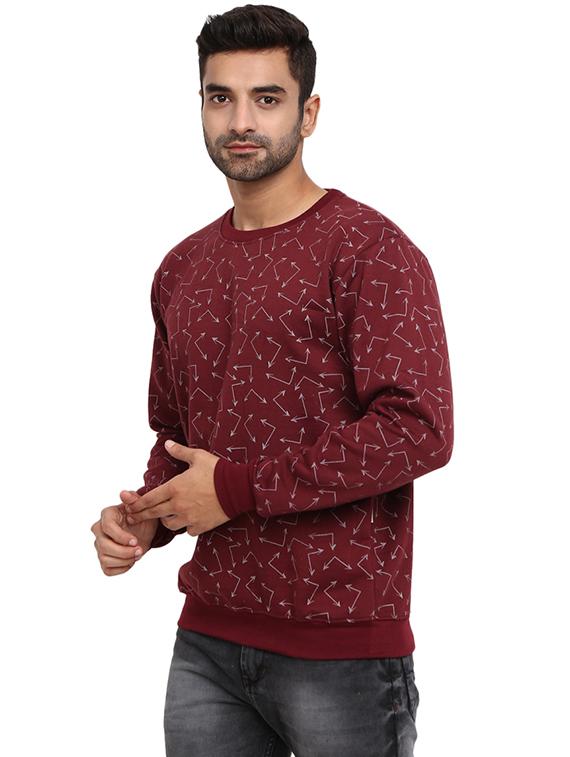 mens all over print sweatshirt - 19196471 - Standard Image - 1