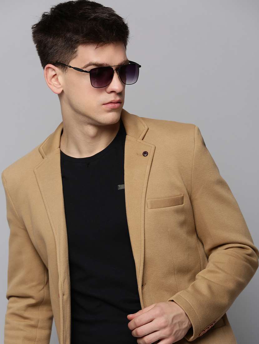 solid single breasted casual blazer - 19197364 -  Standard Image - 4