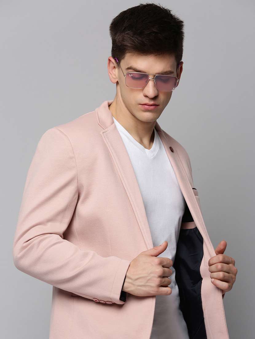 solid single breasted casual blazer - 19197365 -  Standard Image - 4