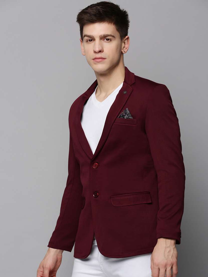 solid single breasted casual blazer - 19197379 -  Standard Image - 1