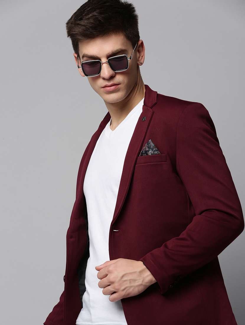 solid single breasted casual blazer - 19197379 -  Standard Image - 4