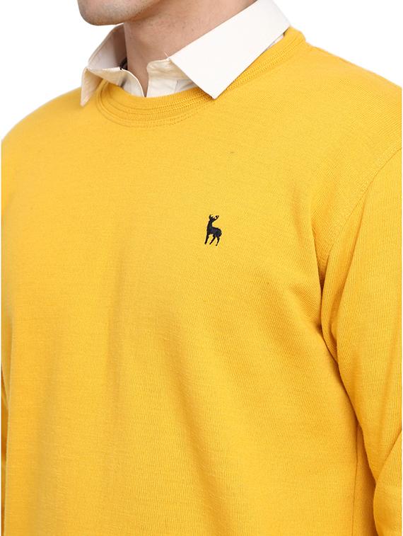 round neck self design pullover - 19197577 - Standard Image - 4