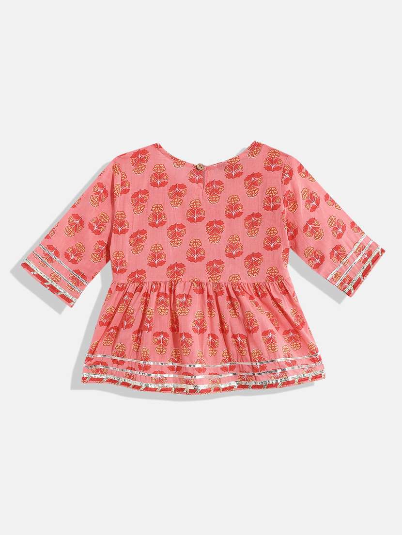 printed cotton kurta sharara set - 19197730 - Standard Image - 1
