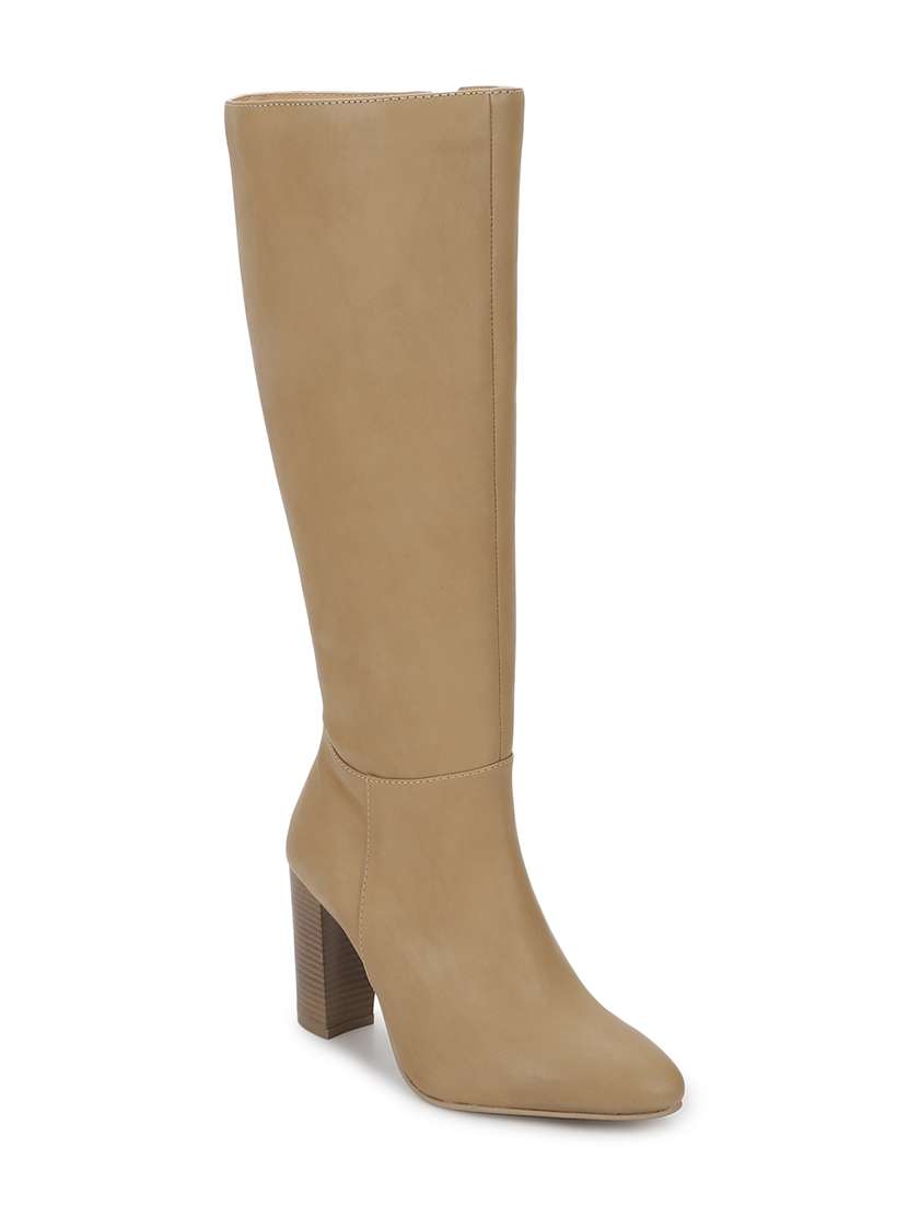 beige knee length boot - 19197734 -  Standard Image - 1