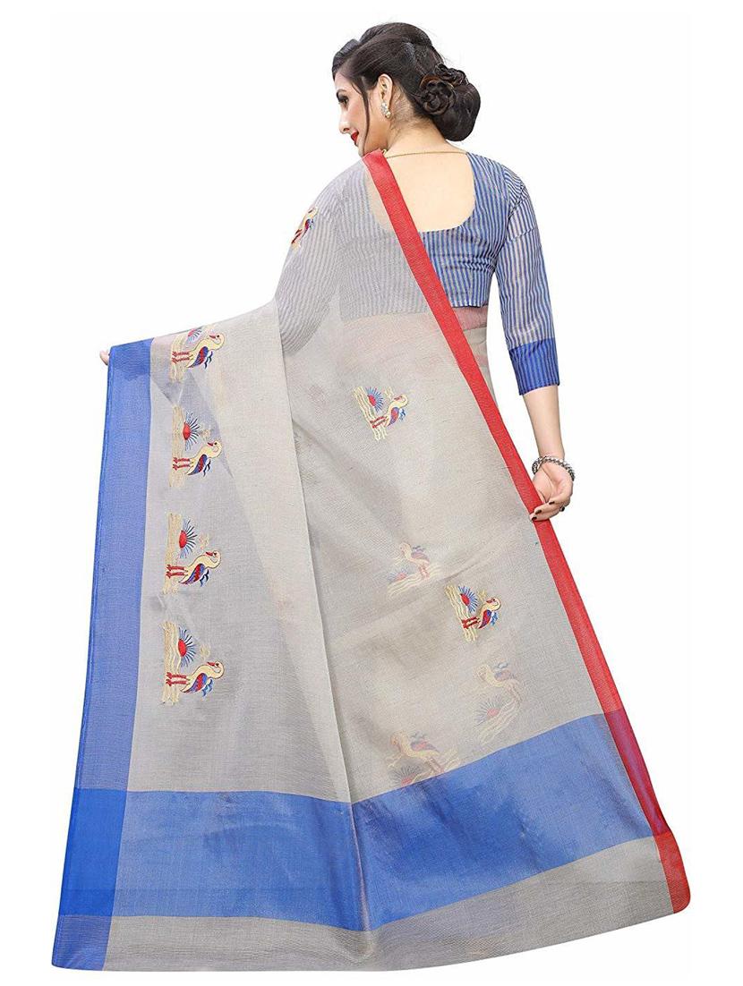 self design printed saree - 19198212 - Standard Image - 1