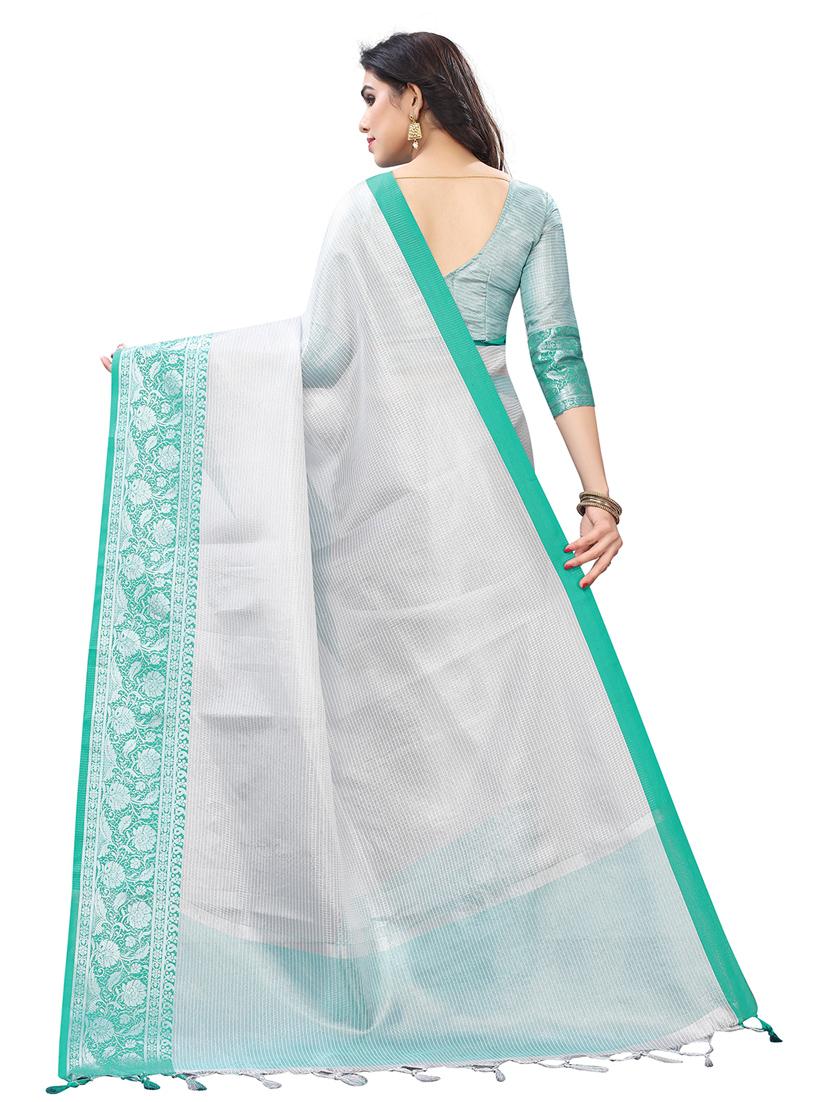 ethnic wear green color saree set with blouse - 19198354 - Standard Image - 1