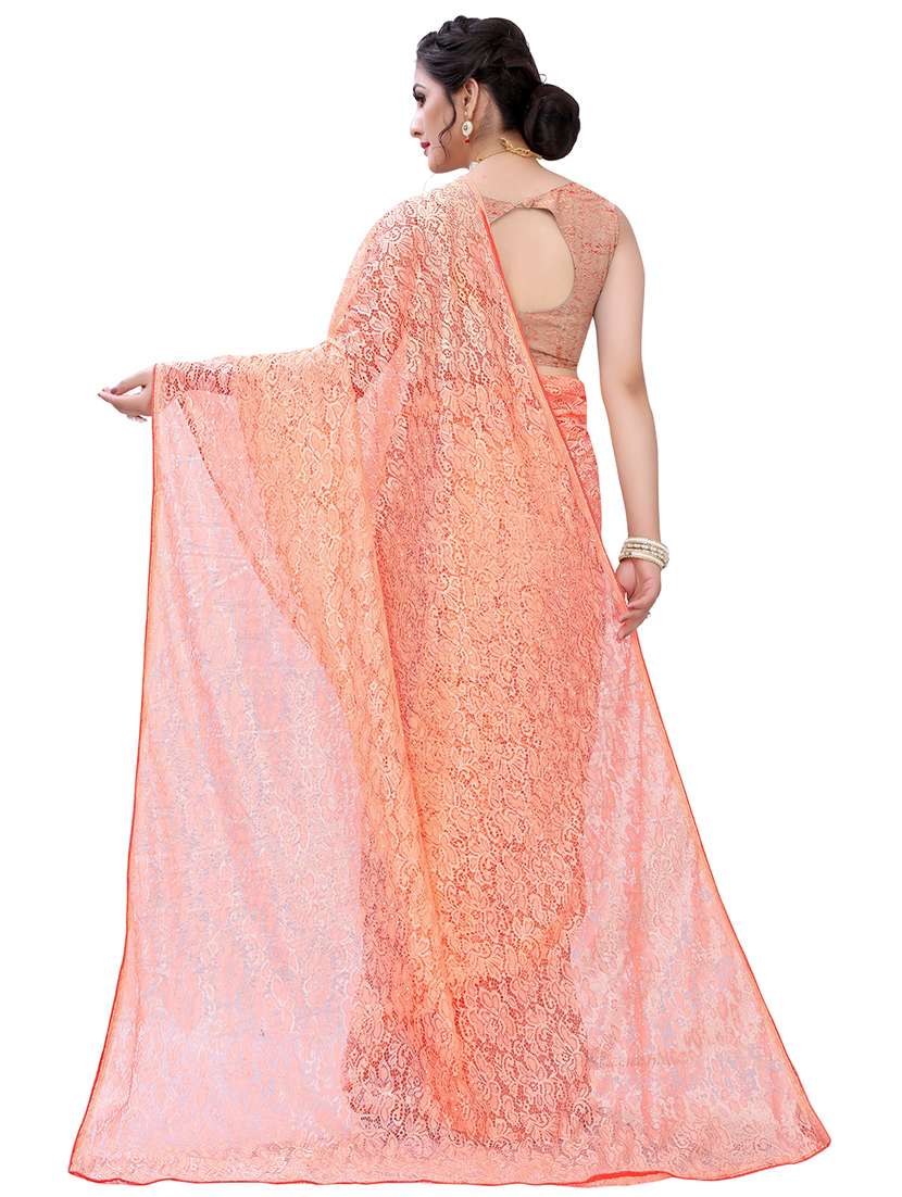 self design embroidered saree with blouse - 19198481 - Standard Image - 1