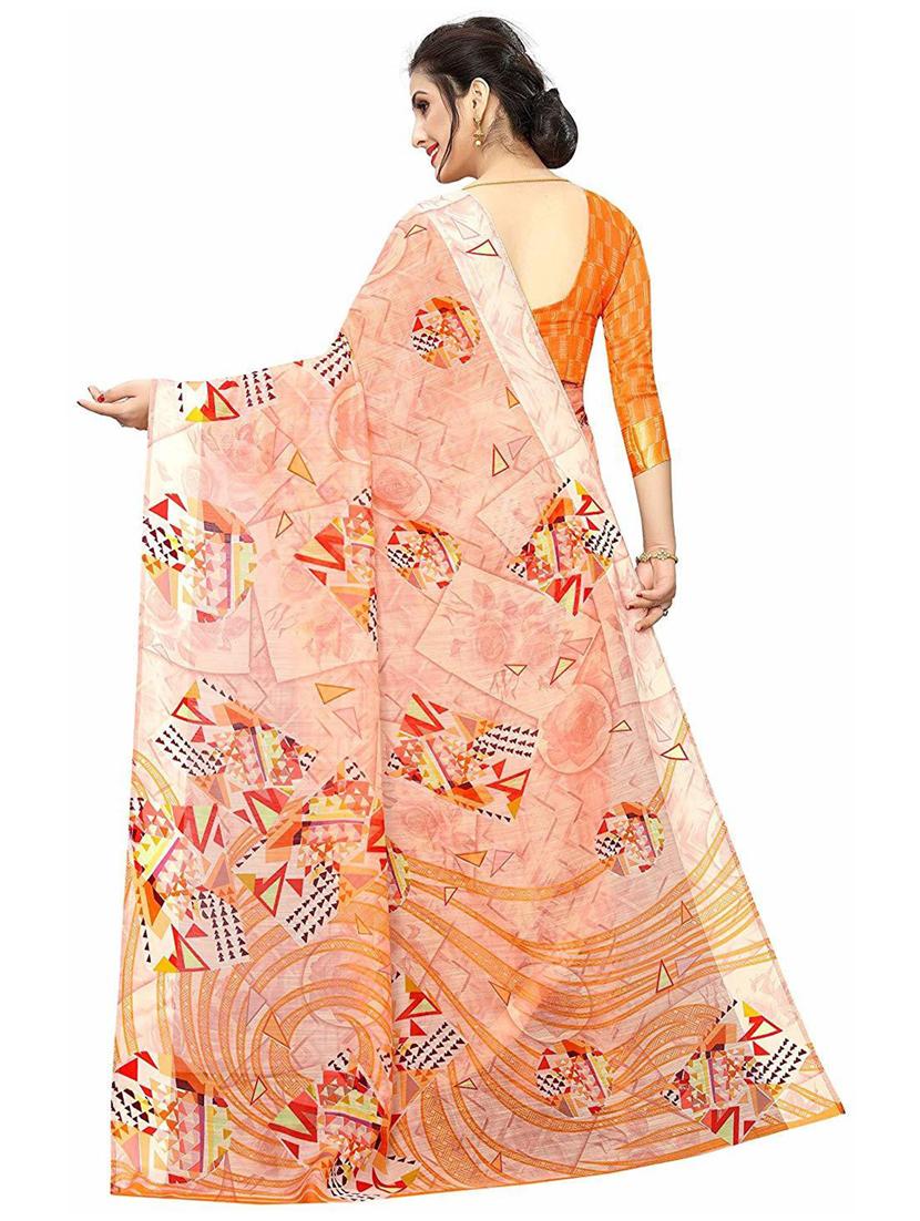 geometric printed saree - 19199527 - Standard Image - 1