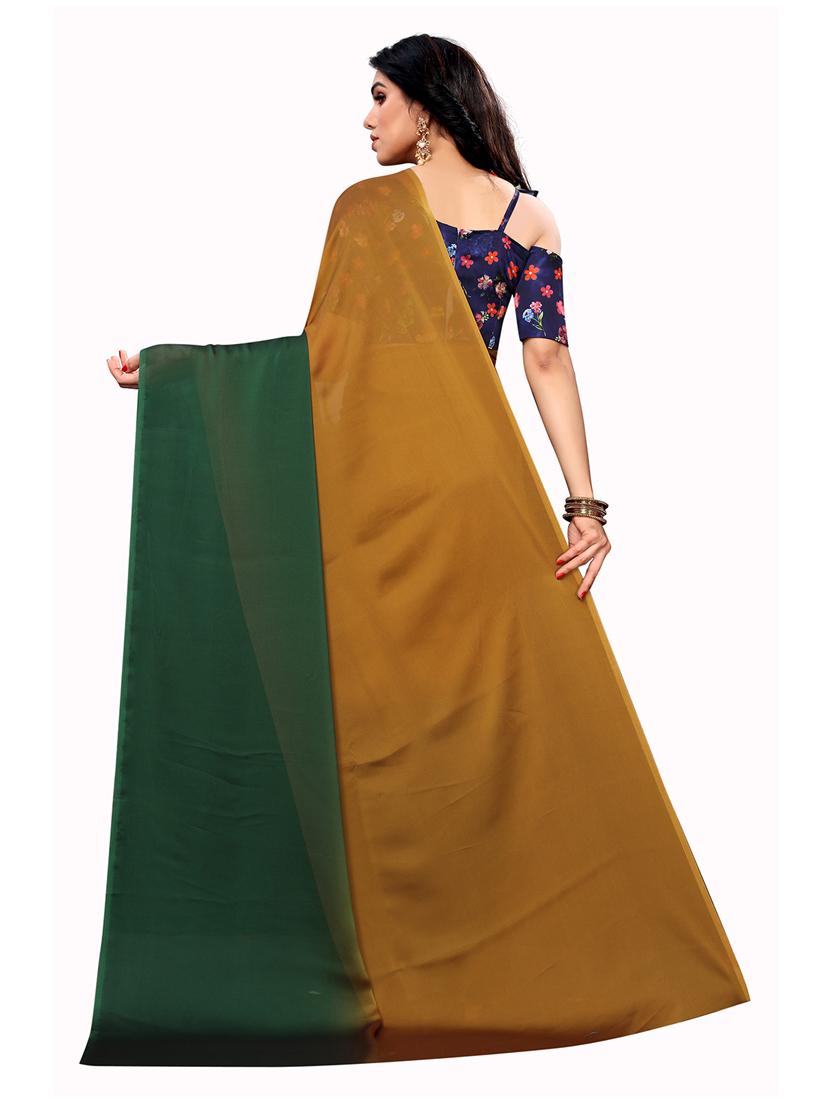 shaded plain saree - 19199795 -  Standard Image - 1