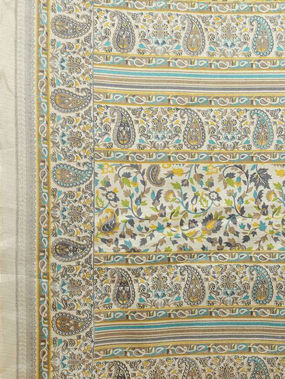 paisley printed saree with blouse - 19199875 - Standard Image - 4