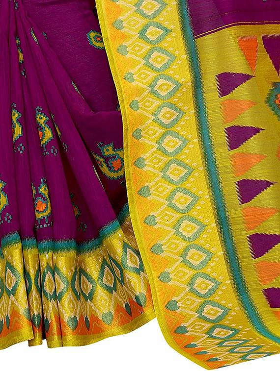 batik printed saree - 19200132 - Standard Image - 4