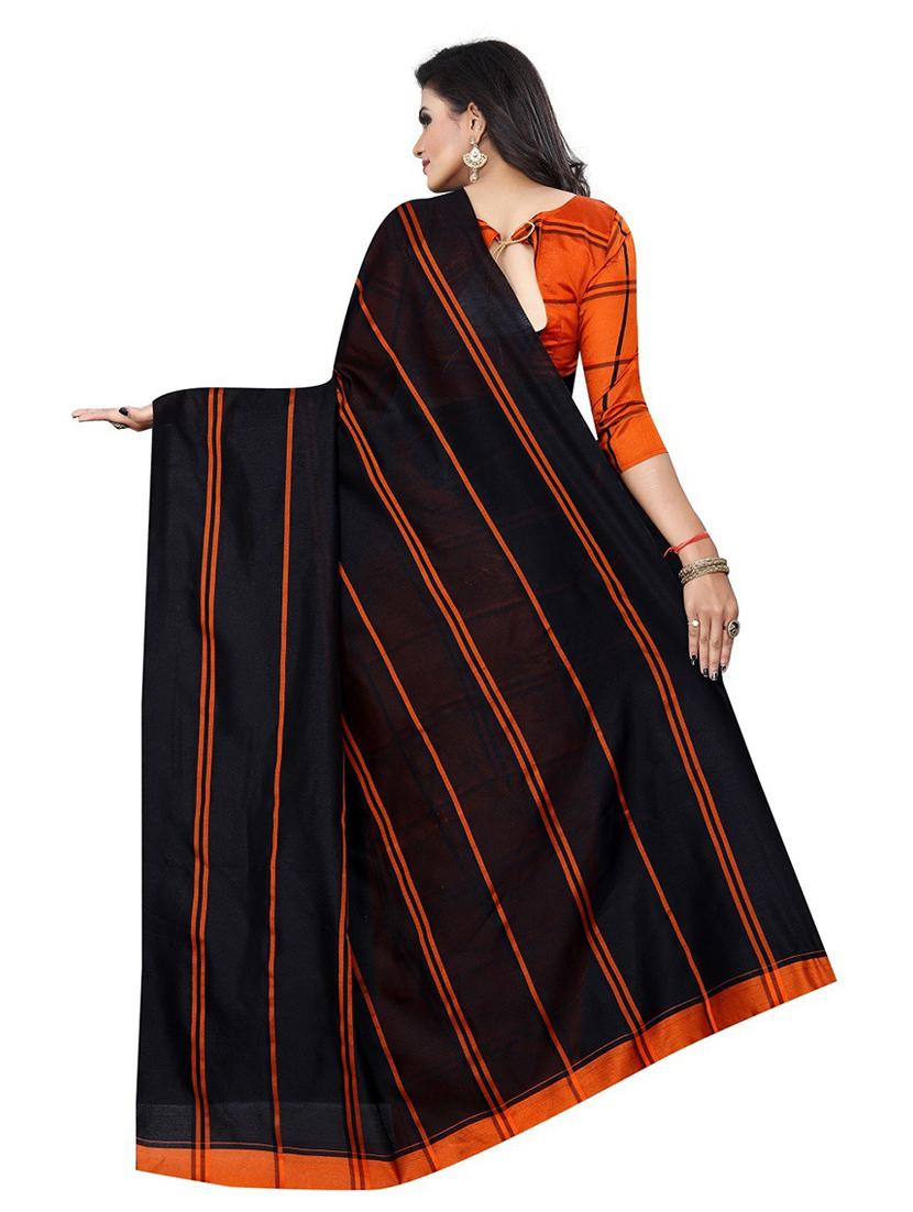 checkered half & half saree with blouse - 19200203 - Standard Image - 1
