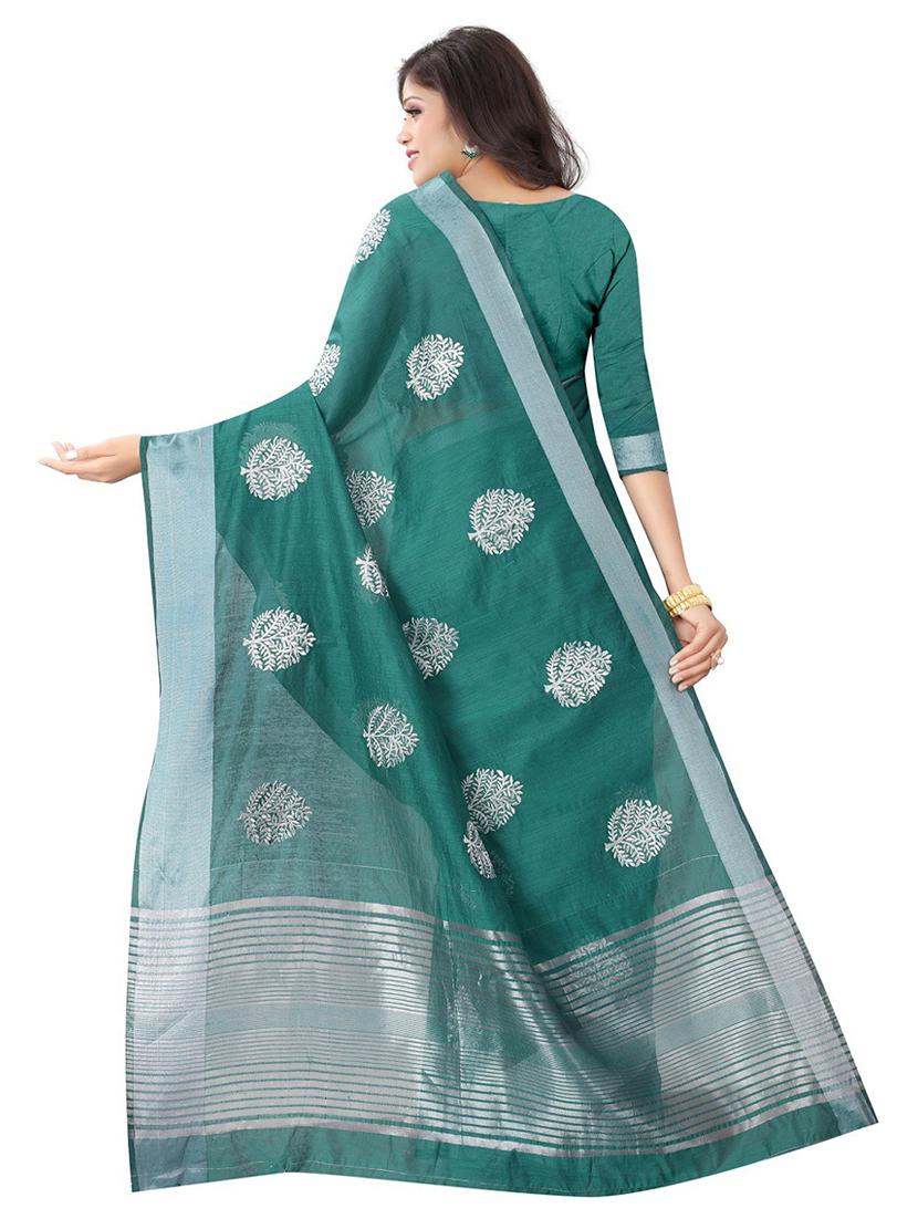 self design woven saree with blouse - 19200253 - Standard Image - 1