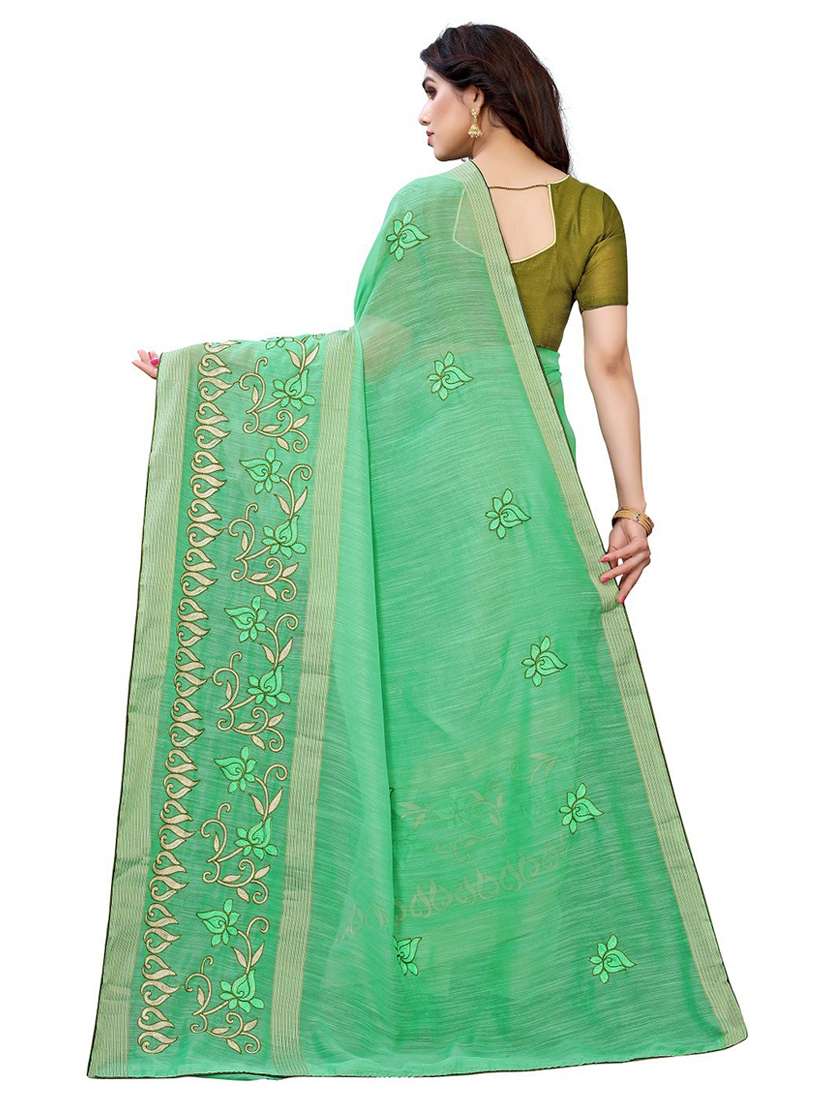 floral printed saree with blouse - 19200315 - Standard Image - 1