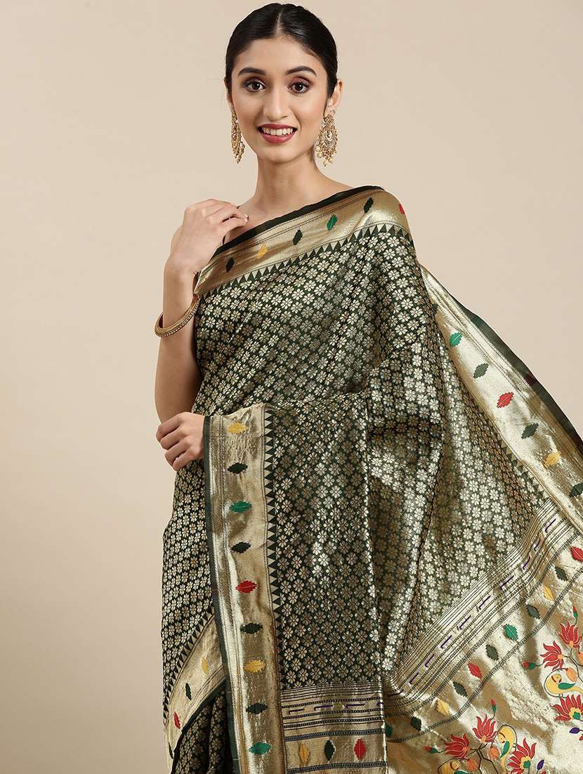 self design woven saree - 19200356 -  Standard Image - 1