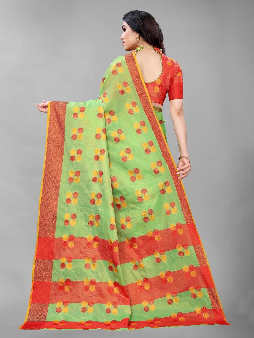 self design woven saree with blouse - 19200406 - Standard Image - 1