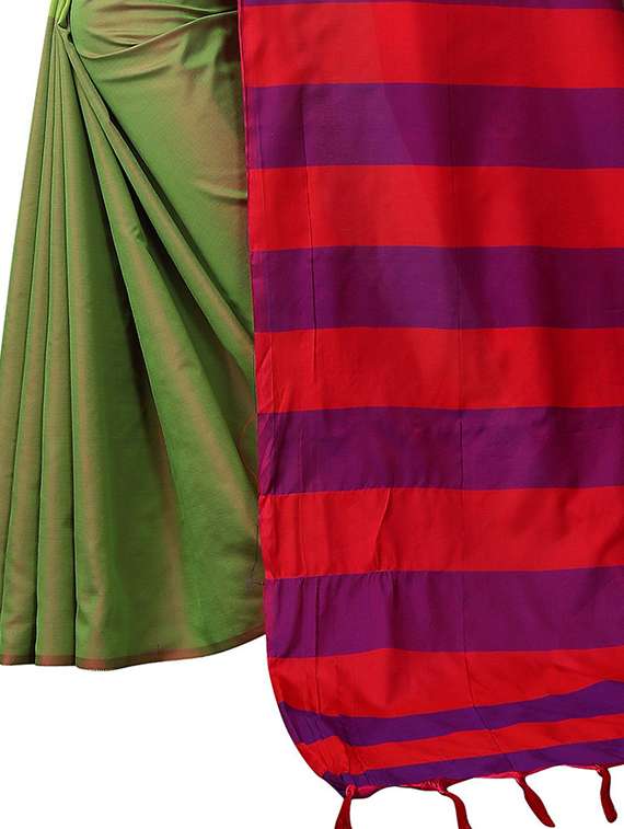 self design woven saree with blouse - 19200427 - Standard Image - 4