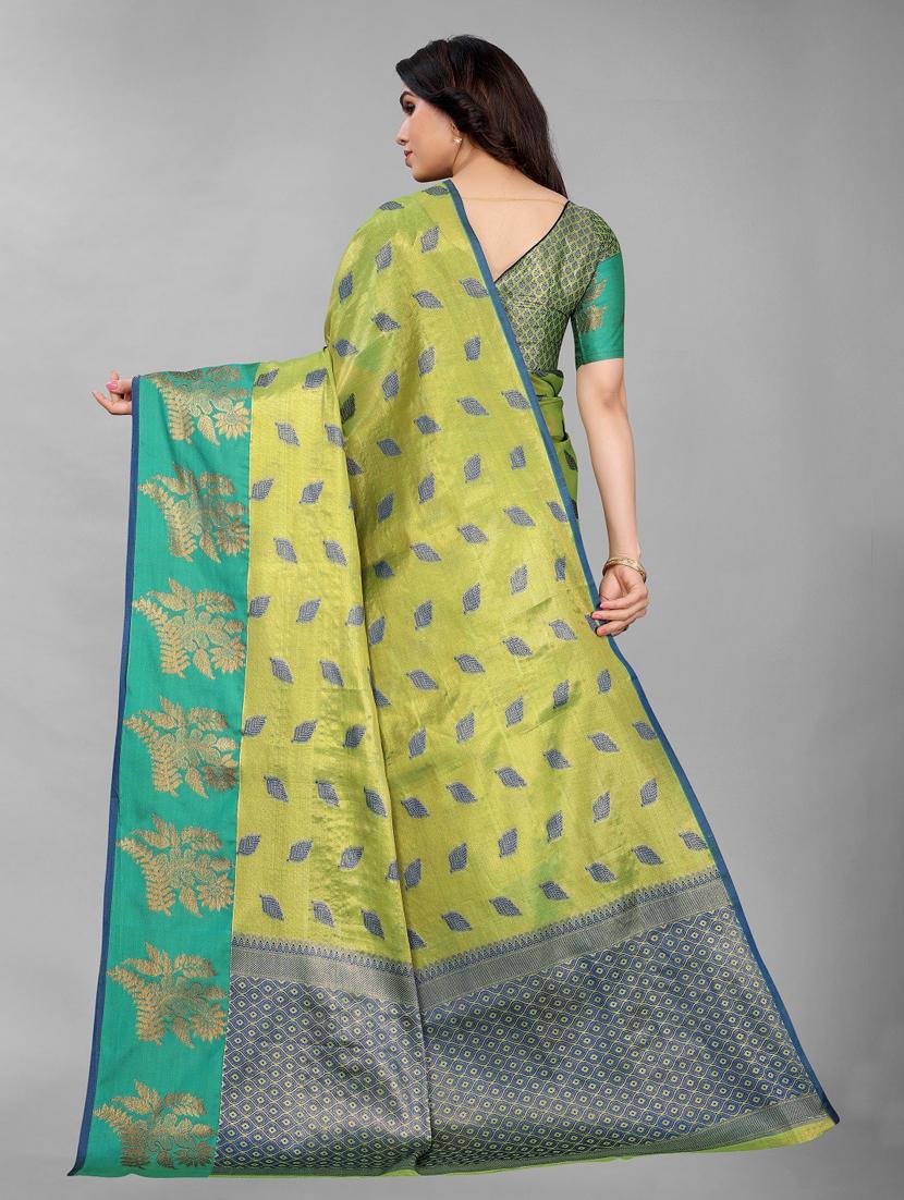 self design woven saree with blouse - 19200445 - Standard Image - 1