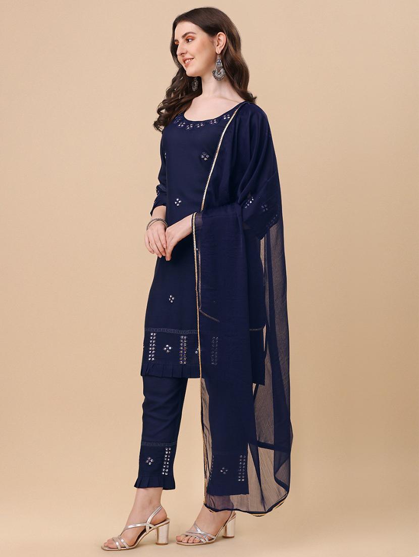 embroidered kurta pant set - 19200512 - Standard Image - 1