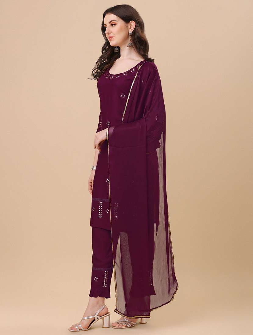 embroidered kurta pant set - 19200515 - Standard Image - 1
