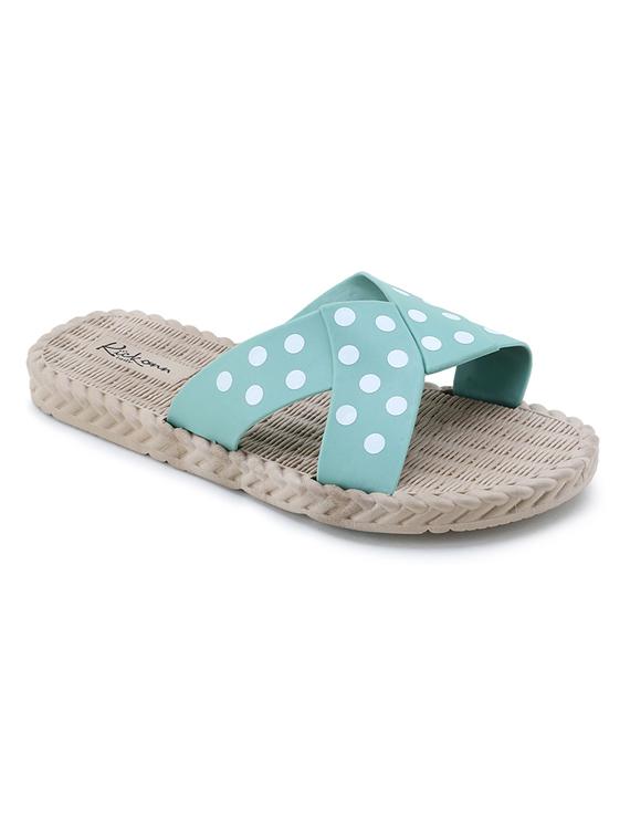 green silp-on sandal - 19201055 - Standard Image - 1