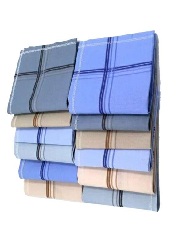 men's cotton handkerchief combo