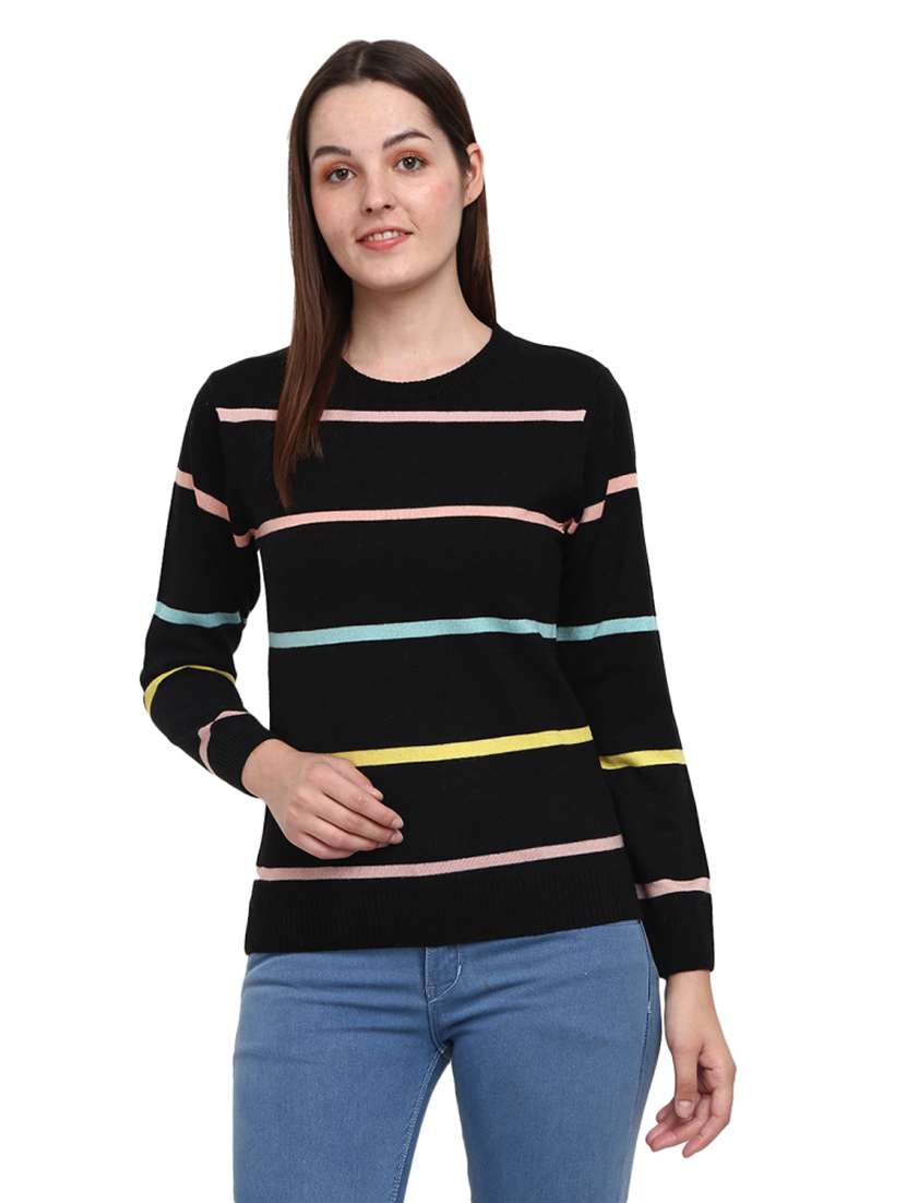 self design acrylic wool pullover