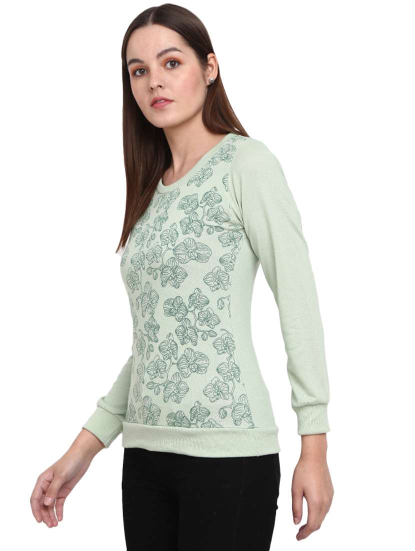 women floral acrylic wool pullover - 19204962 -  Standard Image - 1