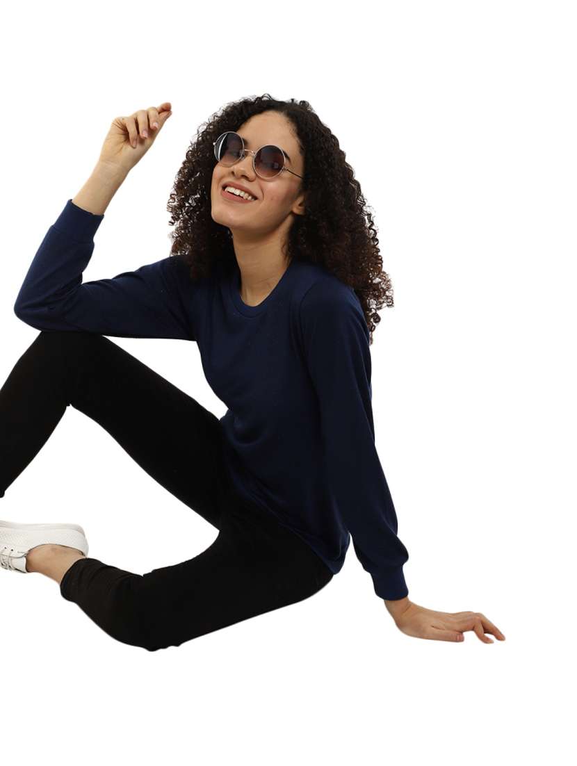 women solid acrylic wool pullover - 19205011 -  Standard Image - 1