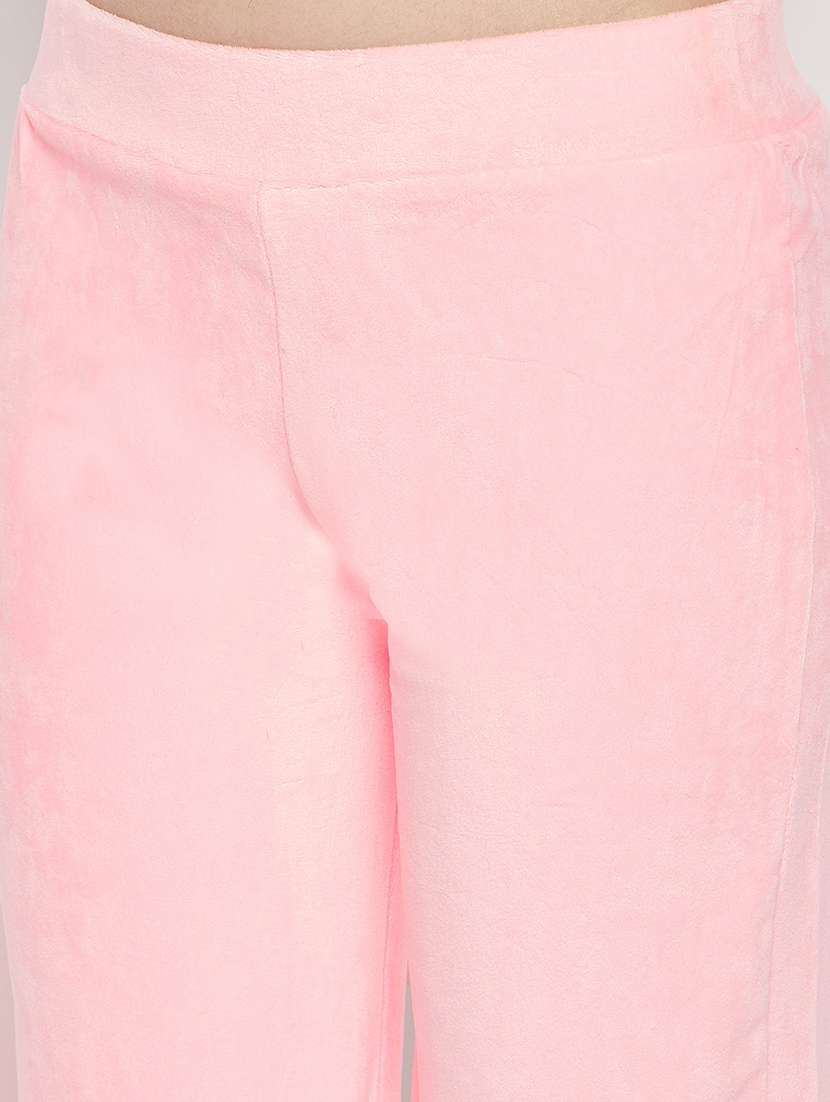pink velvet bottom wear - 19205857 -  Standard Image - 4