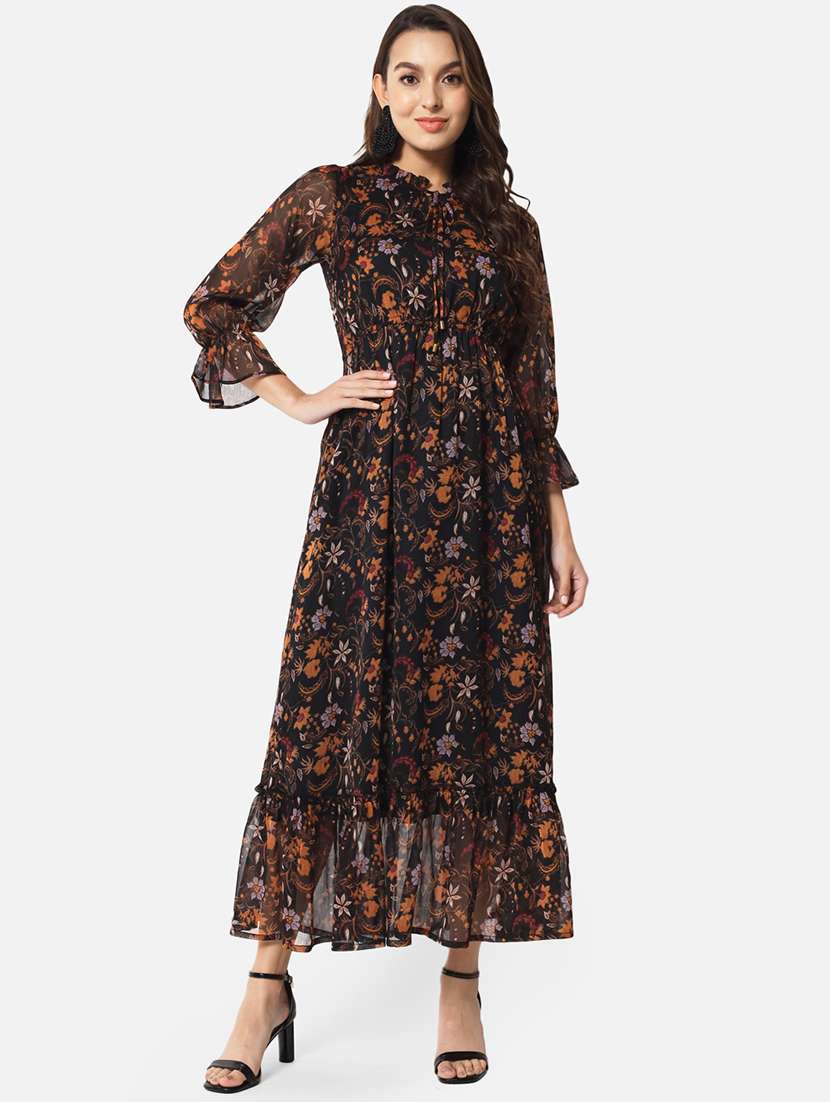 women's fit & flare floral dress