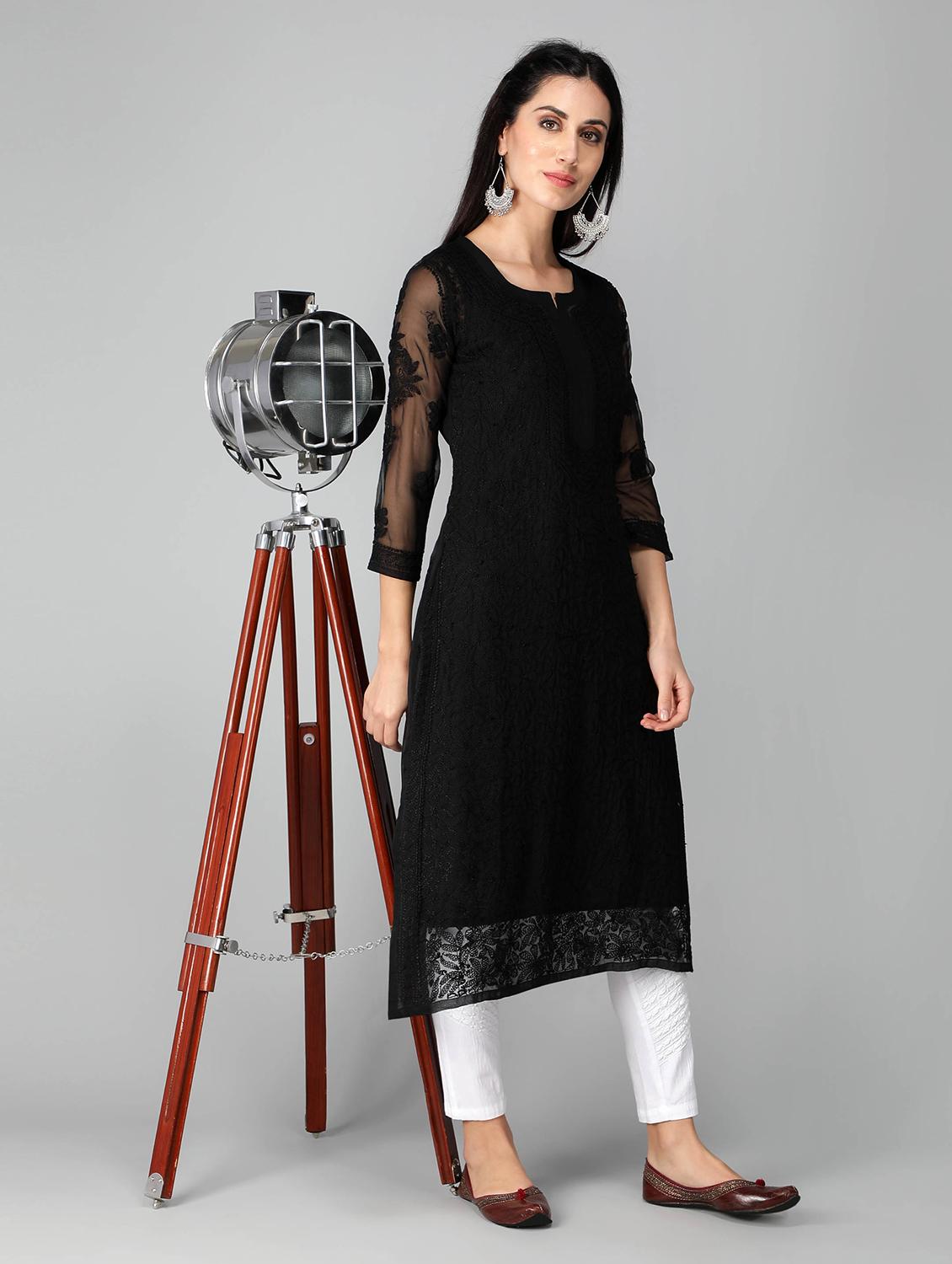 women's straight kurta - 19207401 - Standard Image - 4