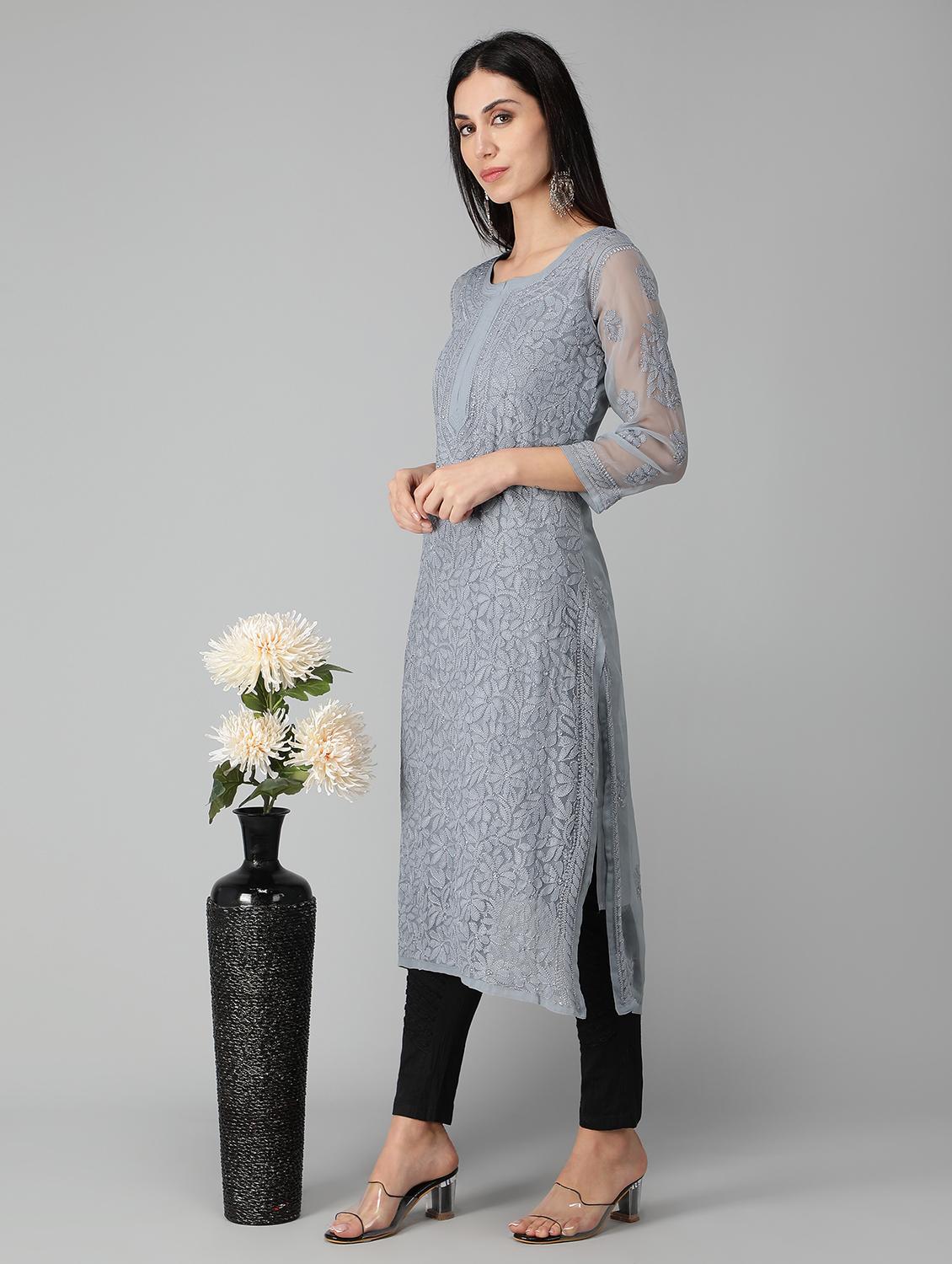 women's straight kurta - 19207407 - Standard Image - 4