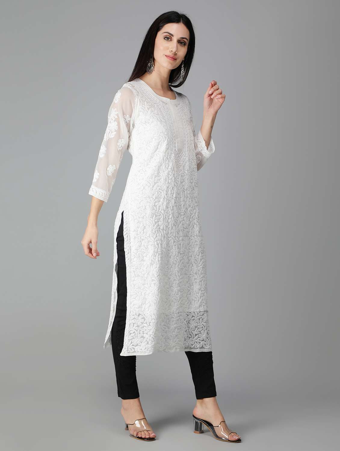 women's straight kurta - 19207409 - Standard Image - 1
