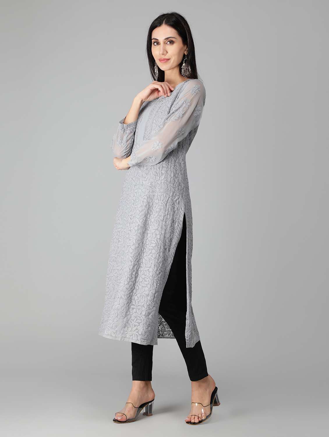women's straight kurta - 19207412 - Standard Image - 1