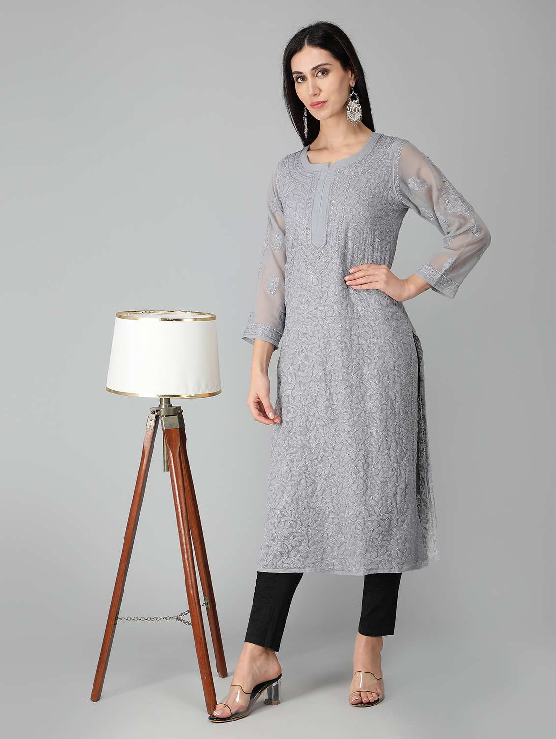 women's straight kurta - 19207412 - Standard Image - 4