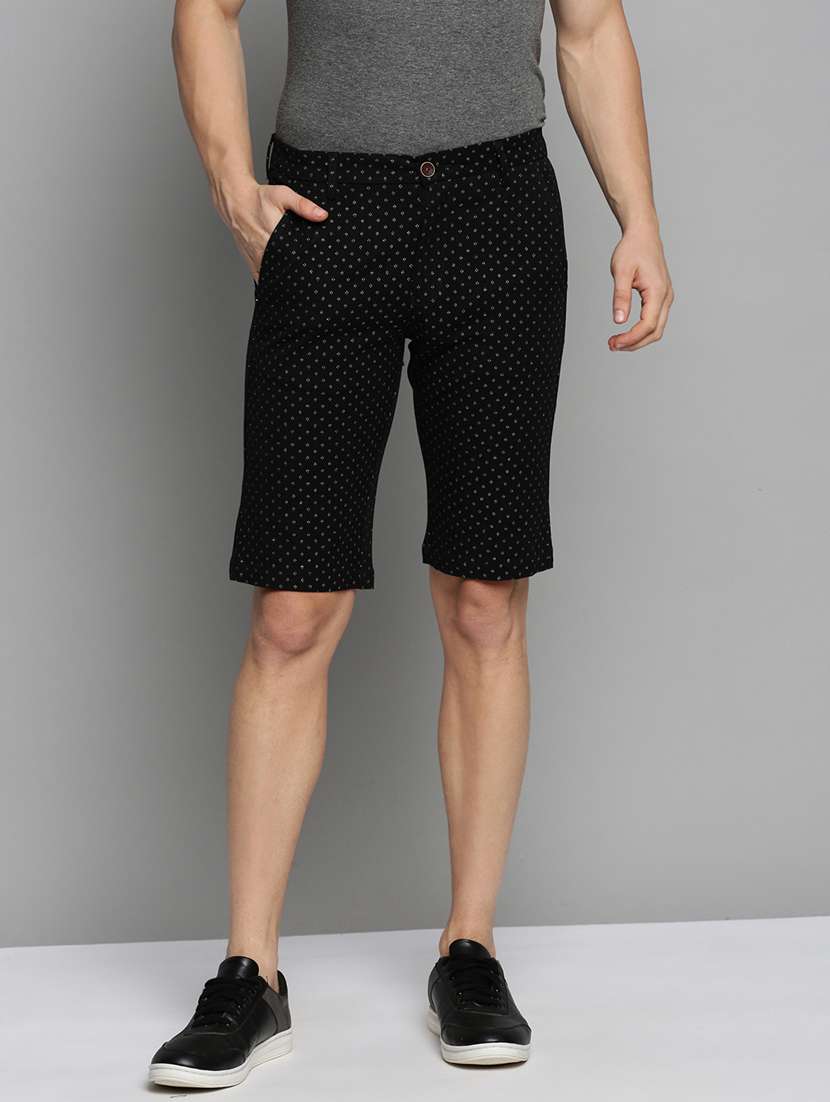 men black cotton short