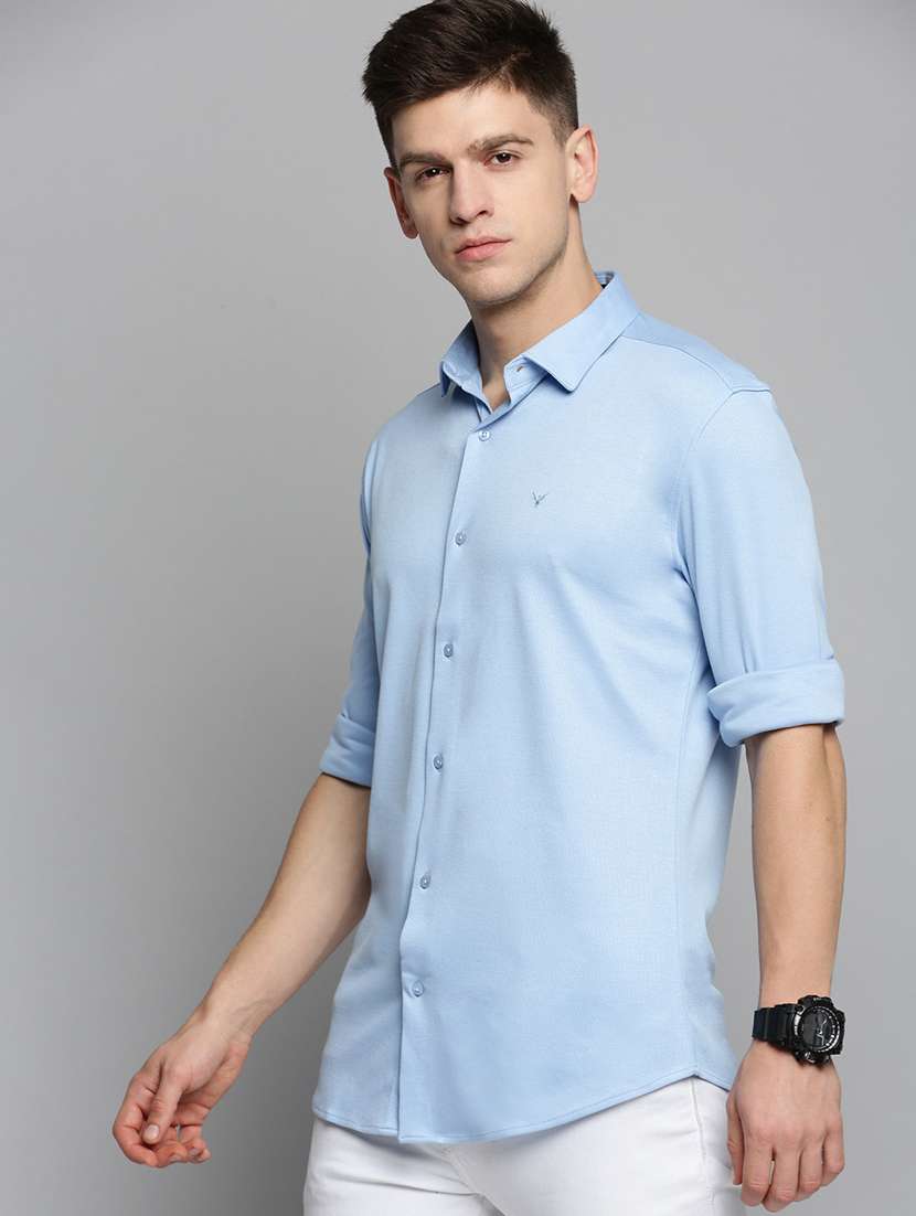 mens solid casual shirt - 19208100 -  Standard Image - 1