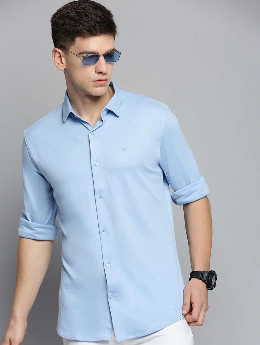 mens solid casual shirt - 19208100 -  Standard Image - 4