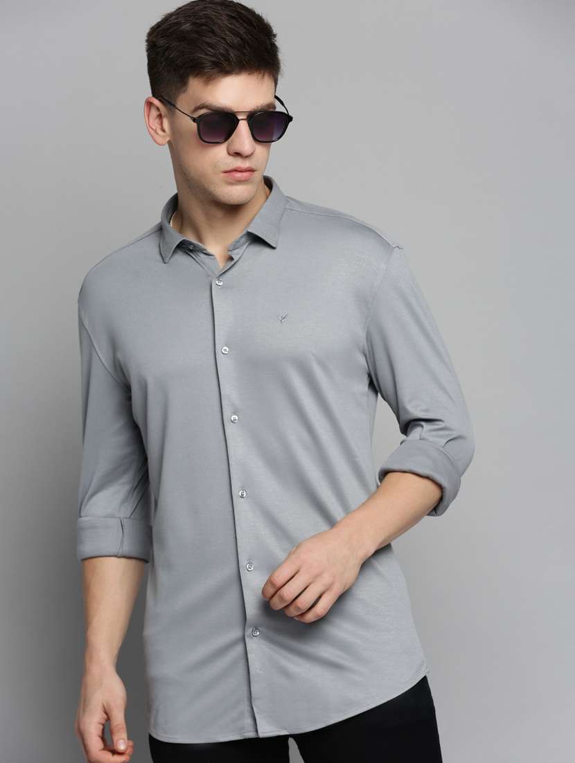 mens solid casual shirt - 19208103 -  Standard Image - 4