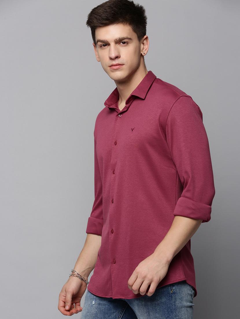 mens solid casual shirt - 19208106 - Standard Image - 1