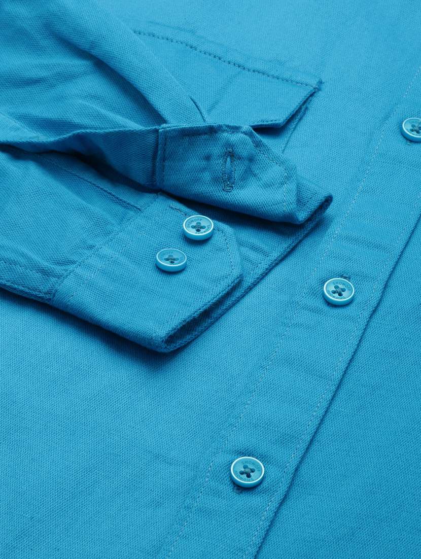 men solid long sleeve regular fit casual shirt - 19208111 -  Standard Image - 6