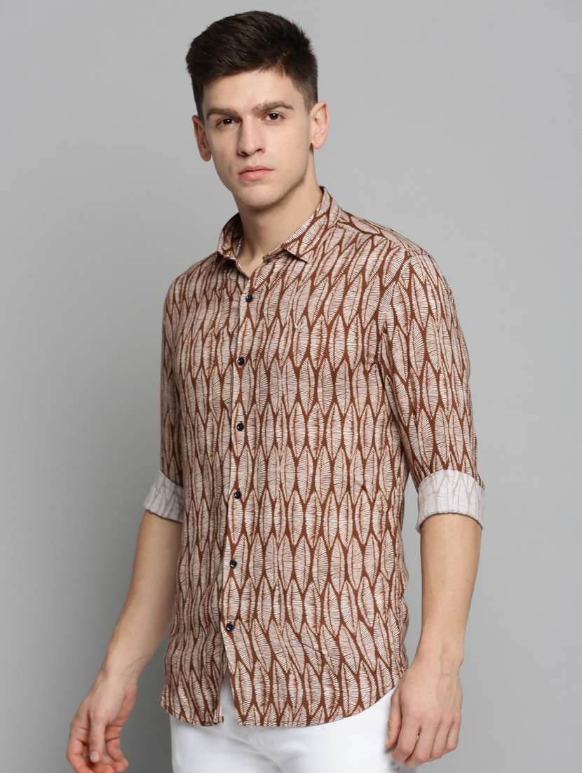 mens printed casual shirt - 19208129 -  Standard Image - 1
